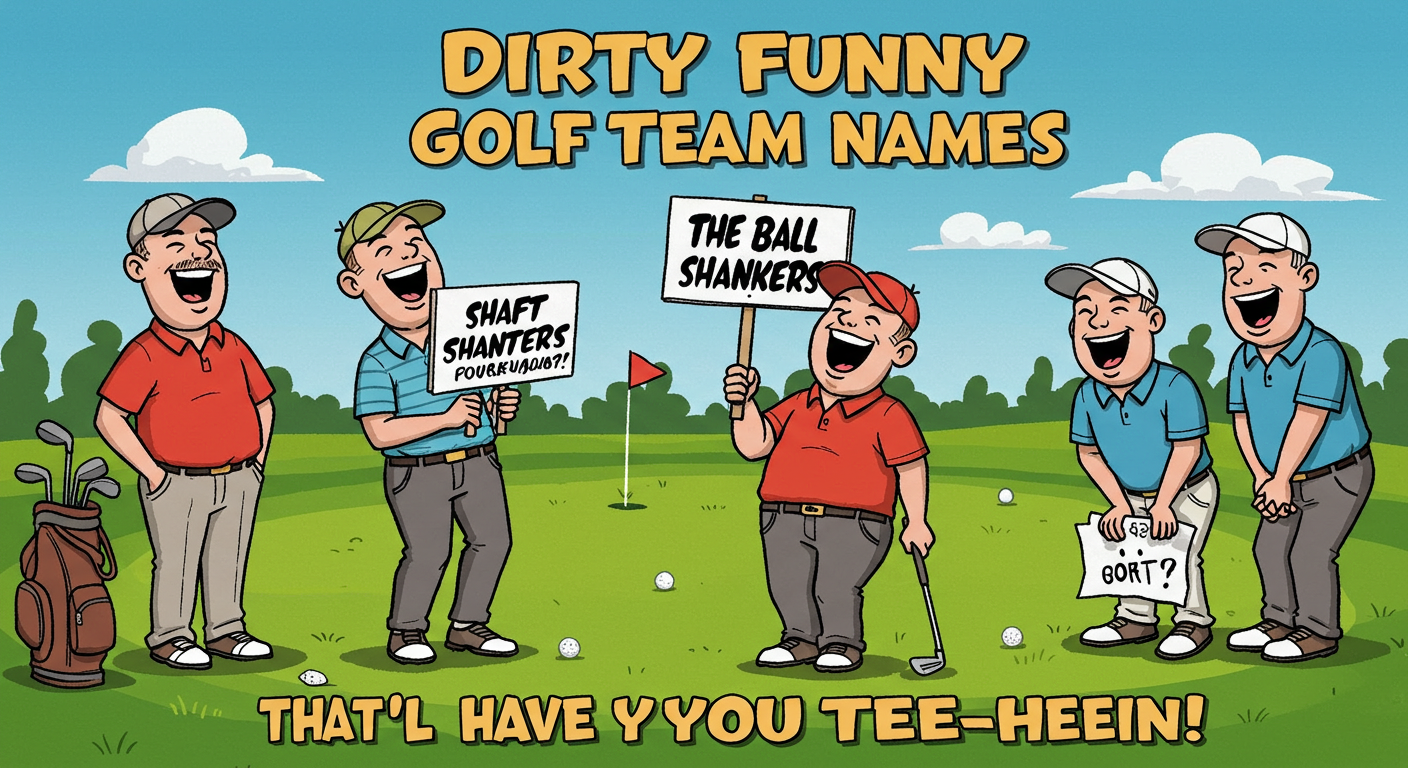 Dirty Funny Golf Team Names